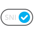 SNI enabled shared hosting